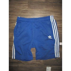Adidas Shorts Blue LARGE  3 Stripes
